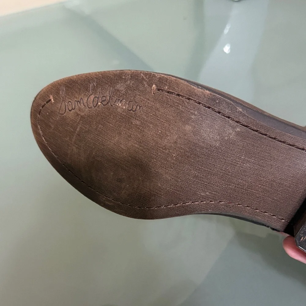 Sam Edelman Boots Sam Edelman Leather Western Ankle Boots Size 7 - Picture 8 of 12